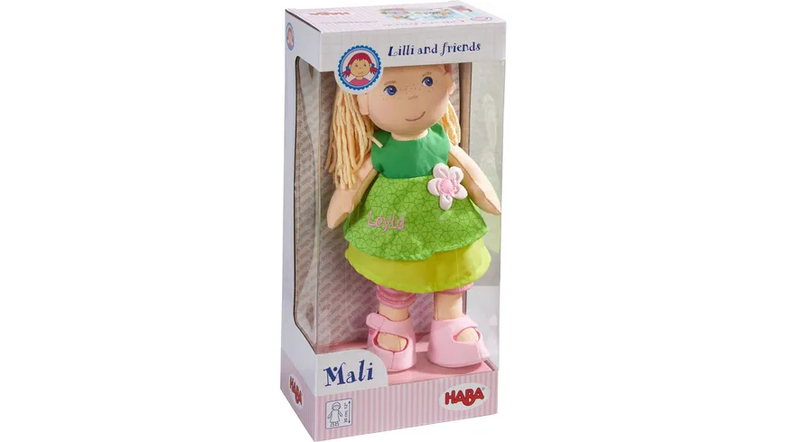 Puppe Mali Haba 2141 30cm Plüschtier Kuscheltier Stoffpuppe Spielzeug NEU 