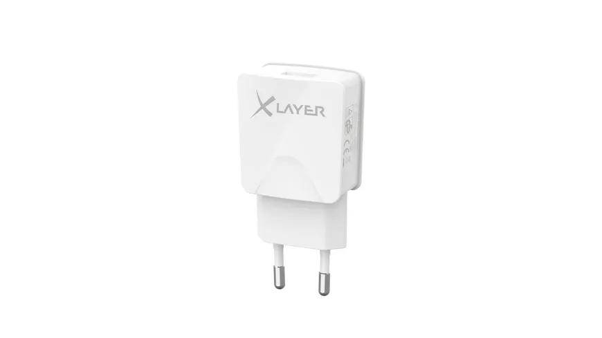 Xlayer Ladegerät Colour Line USB Netzteil 2.1A White
