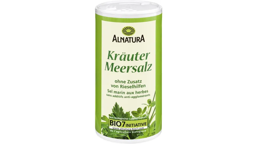 Alnatura Kräuter-Meersalz mit Jod Dose 200G