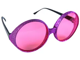 PartyxPeople Disco Brille Glitter pink