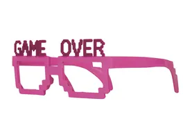 PartyxPeople Brille Game Over pink