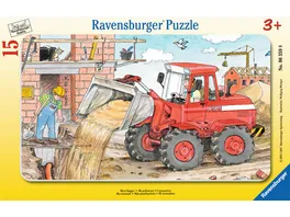 Ravensburger Puzzle Rahmenpuzzle Mein Bagger 15 Teile