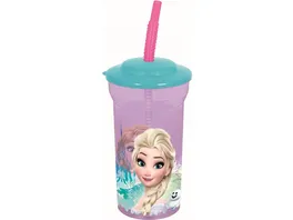 p os Trinkbecher Frozen mit Strohhalm