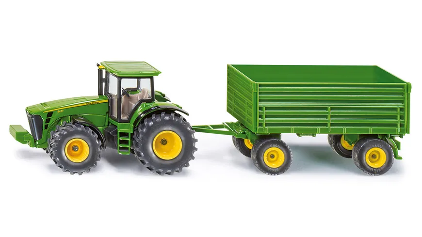 25cm Traktor Spielzeug Trekker Schlepper Agrar-Anhänger Steuer Streu-Anhänger 