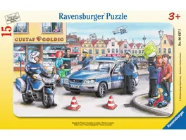 Ravensburger Rahmenpuzzle Einsatz der Polizei 15 Teile