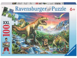 Ravensburger Puzzle Bei den Dinosauriern 100 Teile