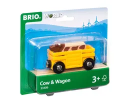 BRIO Bahn Tierwagen mit Kuh