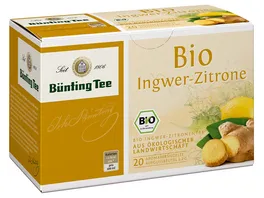 Buenting Tee Bio Ingwer Zitrone