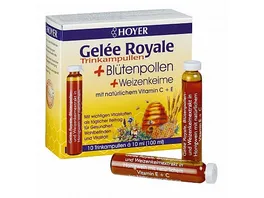 HOYER Gelee Royale Bluetenpollen Trinkampullen alc 17 5 vol