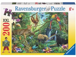 Ravensburger Puzzle Tiere im Dschungel 200 Teile