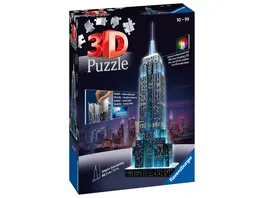 Ravensburger Puzzle 3D Vision Puzzle Empire State Building bei Nacht 216 Teile