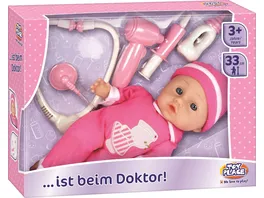 Mueller Toy Place Baby ist beim Doktor 33 cm