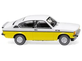 WIKING 022902 Opel Kadett C Coupe GT E weiss gelb 1 87