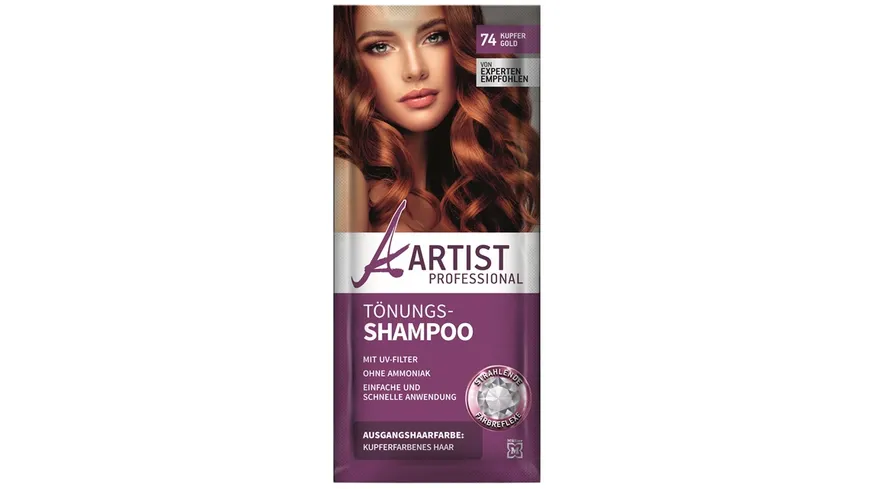 Artist Professional Tonungsshampoo Kupfergold 74 Online Bestellen Muller