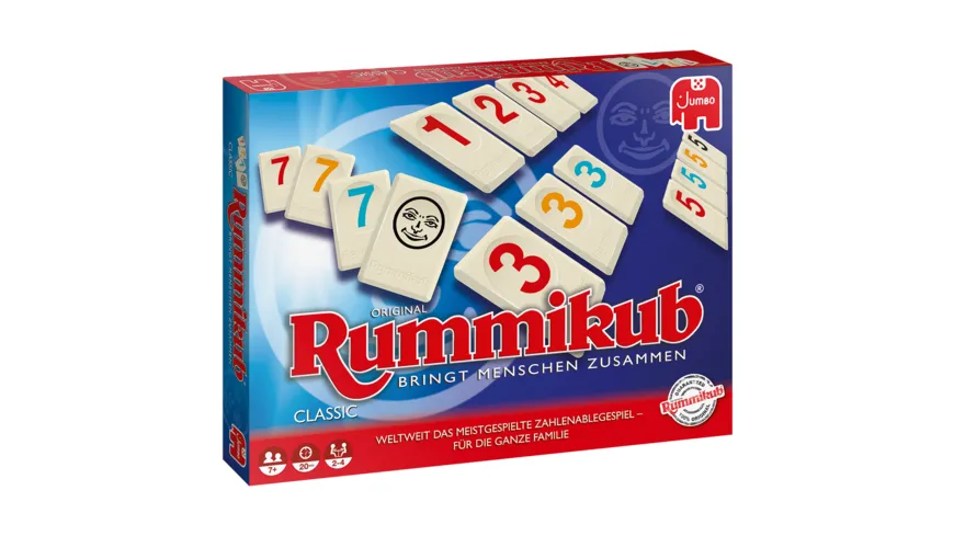 Jumbo Spiele Rummikub Original Family Gesellschafts-Spiel Familie Party Freunde 