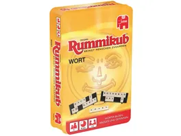 Jumbo Spiele Original Rummikub Wort Kompakt in Metalldose