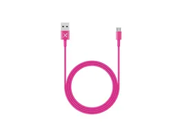 Xlayer Kabel Colour Line Micro USB to USB 1m Pink