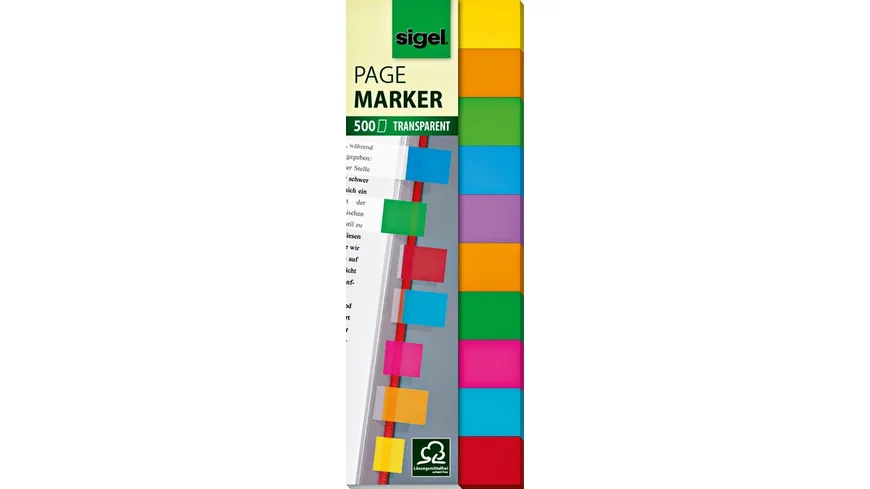 sigel Marque-page auto-adhésif Tab Marker Notes, papier HN205 bei