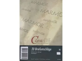ClassicLINE Briefumschlag C6 nassklebend chamois marmoriert 20 StA ck