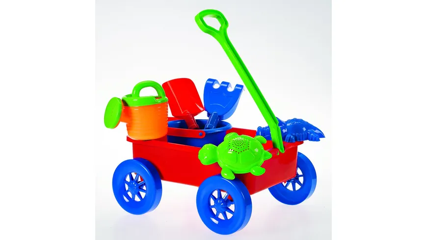 Müller - Toy Place - Sandset mit Wagen, 7-teilig, 1 Stück, sortiert
