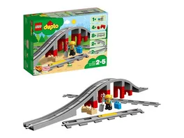 LEGO DUPLO 10872 Eisenbahnbruecke und Schienen Set Kinderspielzeug