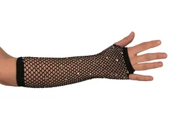 PartyxPeople Fingerlose Handschuhe Strass schwarz