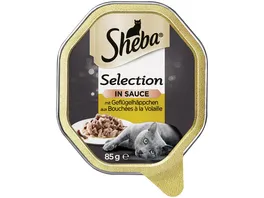 SHEBA Schale Selection in Sauce mit Gefluegelhaeppchen 85g