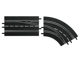 Carrera DIGITAL 132 Spurwechselkurve rechts aussen nach innen