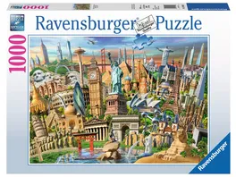 Ravensburger Puzzle Sehenswuerdigkeiten weltweit 1000 Teile