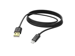 HAMA Ladekabel USB A Lightning 3 m Schwarz