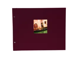 goldbuch Schraubalbum Bella Vista bordeaux mit schwarzen Seiten 39x31 cm