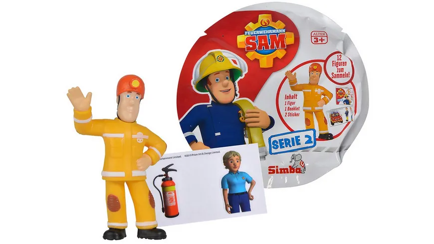 Simba - Feuerwehrmann Sam – Sammelfiguren Serie 2, Überraschungs-Packung