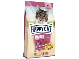Happy Cat Katzentrockenfutter Minkas Sterilised Gefluegel 500 g