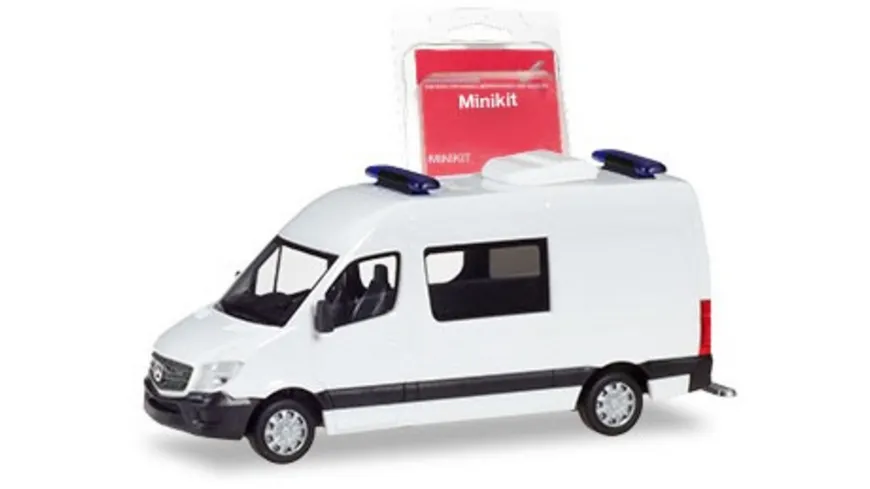 Herpa Minikit MB Sprinter 13 Kühlkofferaufbau unbedruckt weiß 013062 