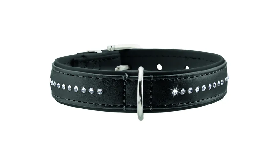 Hunter Hundehalsband Modern Art Luxus, schwarz Gr.XS-S