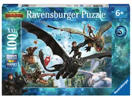 Ravensburger Puzzle Dragons Die verborgene Welt 100 XXL Teile