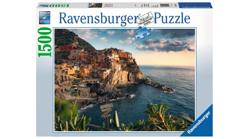 Ravensburger Puzzle - Blick auf Cinque Terre, 1500 Teile