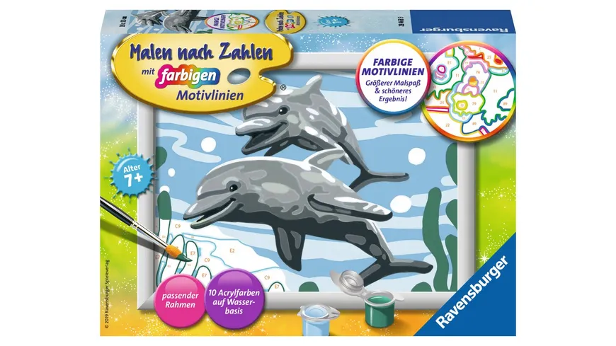 Welt der Delfine Malen nach Zahlen Ravensburger 