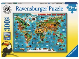 Ravensburger Puzzle Tiere rund um die Welt 300 XXL Teile