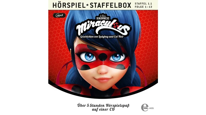 Miraculous-Staffel 1.1,Folge 1-13-HSP Staffelbox