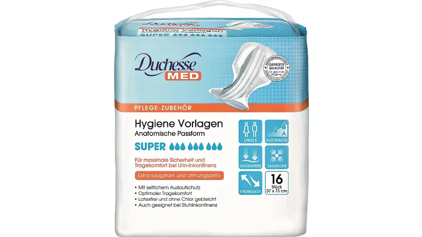 Duchesse MED Hygiene Vorlagen Super