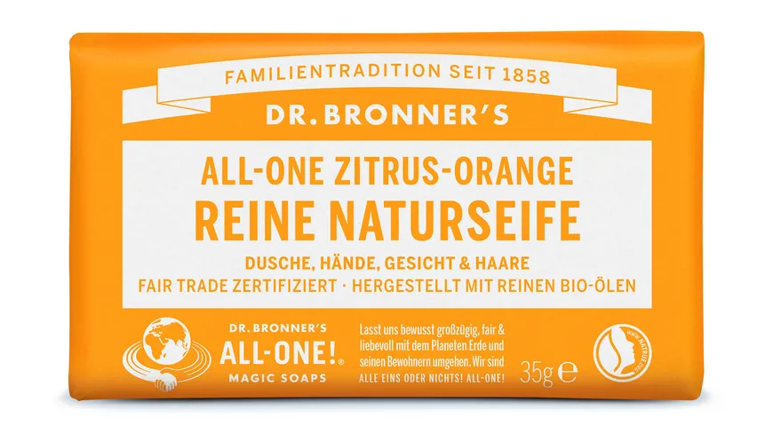 DR. BRONNER'S Seife Zitrus-Orange