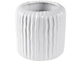 Keramik Vase Rillen H16cm