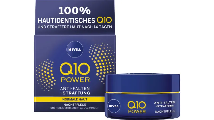 NIVEA Q10 Power Anti-Falten + Straffung Nachtpflege Normale Haut 50ml