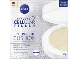 NIVEA Hyaluron Cellular Filler 3in1 Pflege Cushion Helll LSF15 15g