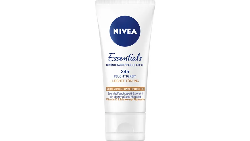 Nivea Essentials Getonte espflege Mittel Dunkel Lsf 10 Online Bestellen Muller