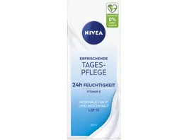 NIVEA Erfrischende Tagespflege 24h Feuchtigkeit Normale und Mischhaut LSF15 50ml