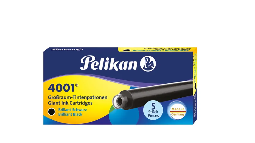 Pelikan Großraumtintenpatrone 4001 brillant-schwarz 5er-Pack