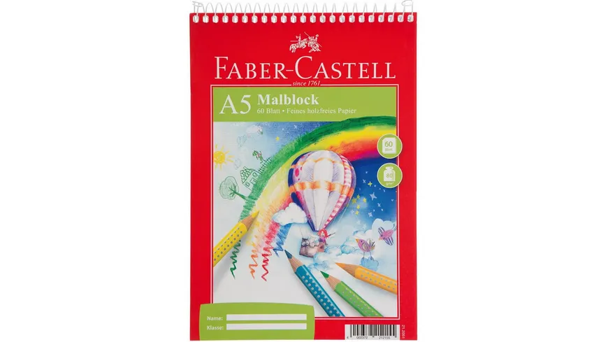 FABER-CASTELL Malblock A5 60 Blatt