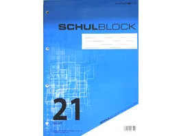 PAPERZONE Schulblock A4 Lineatur 21 50 Blatt